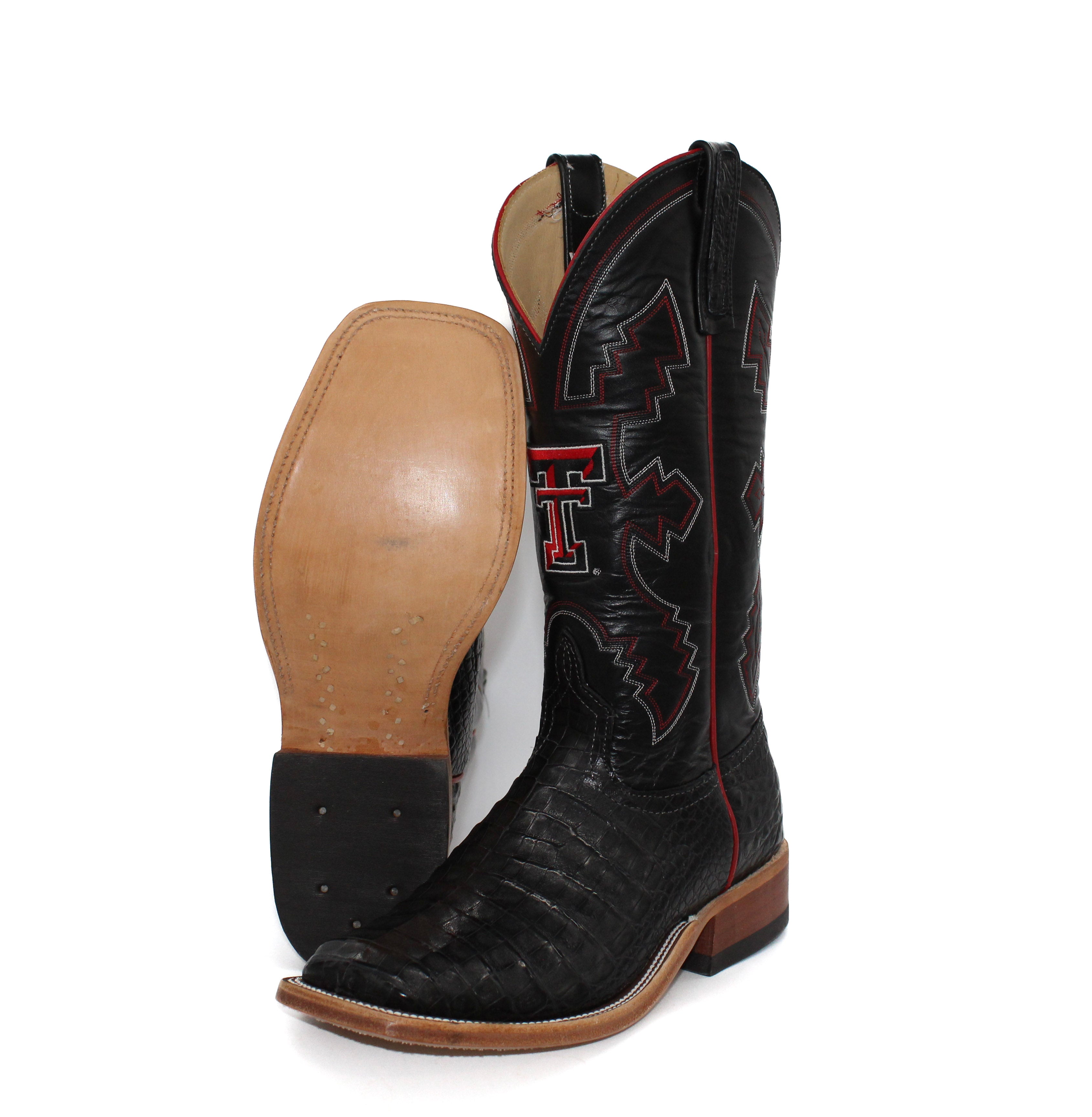 Anderson Bean Texas Tech Men's Caiman Belly Boot
