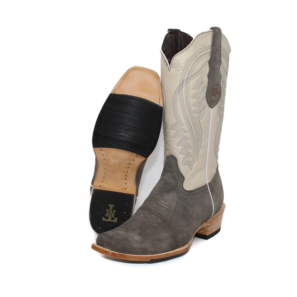 Tanner Mark Black Label Grey Roughout Men's Boot