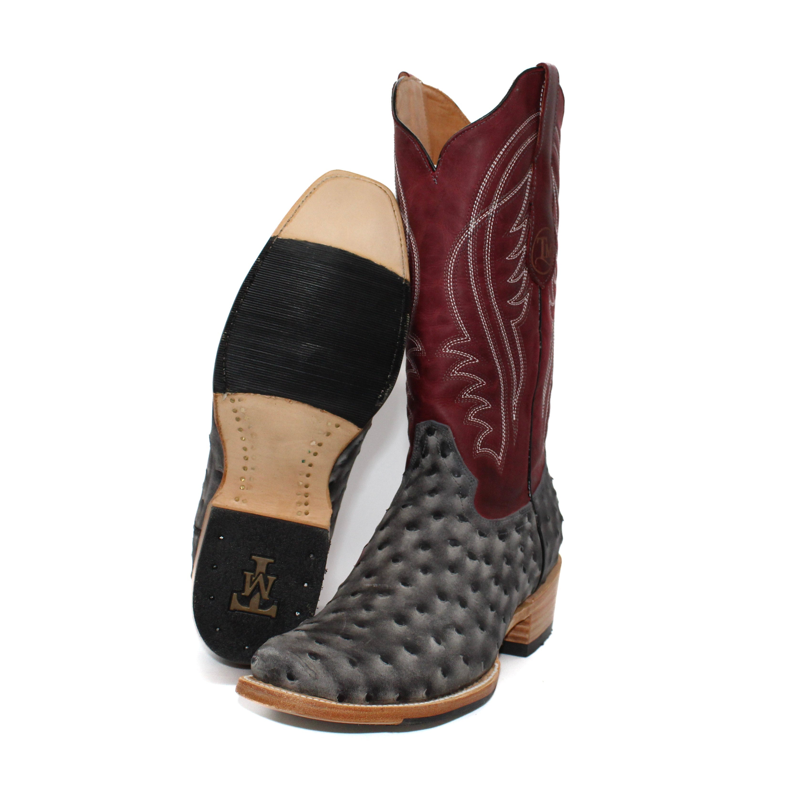 Tanner Mark Black Label Full Quill Ostrich Print