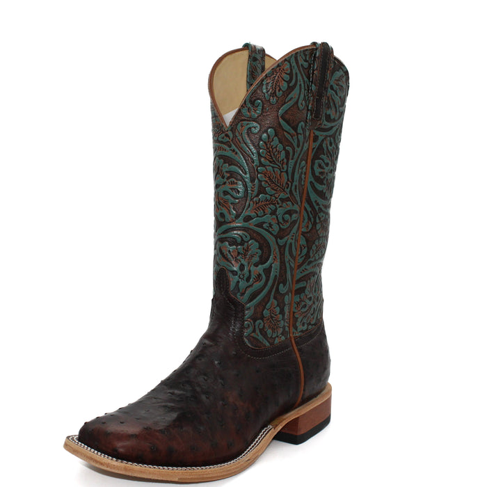 Anderson Bean Exclusive Nicotine Ostrich Men's Boot