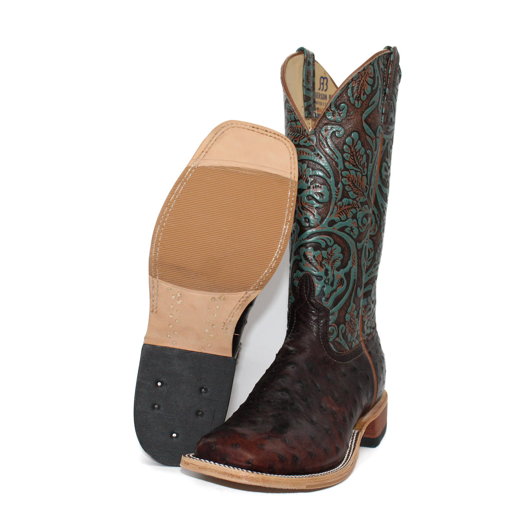 Anderson Bean Exclusive Nicotine Ostrich Men's Boot