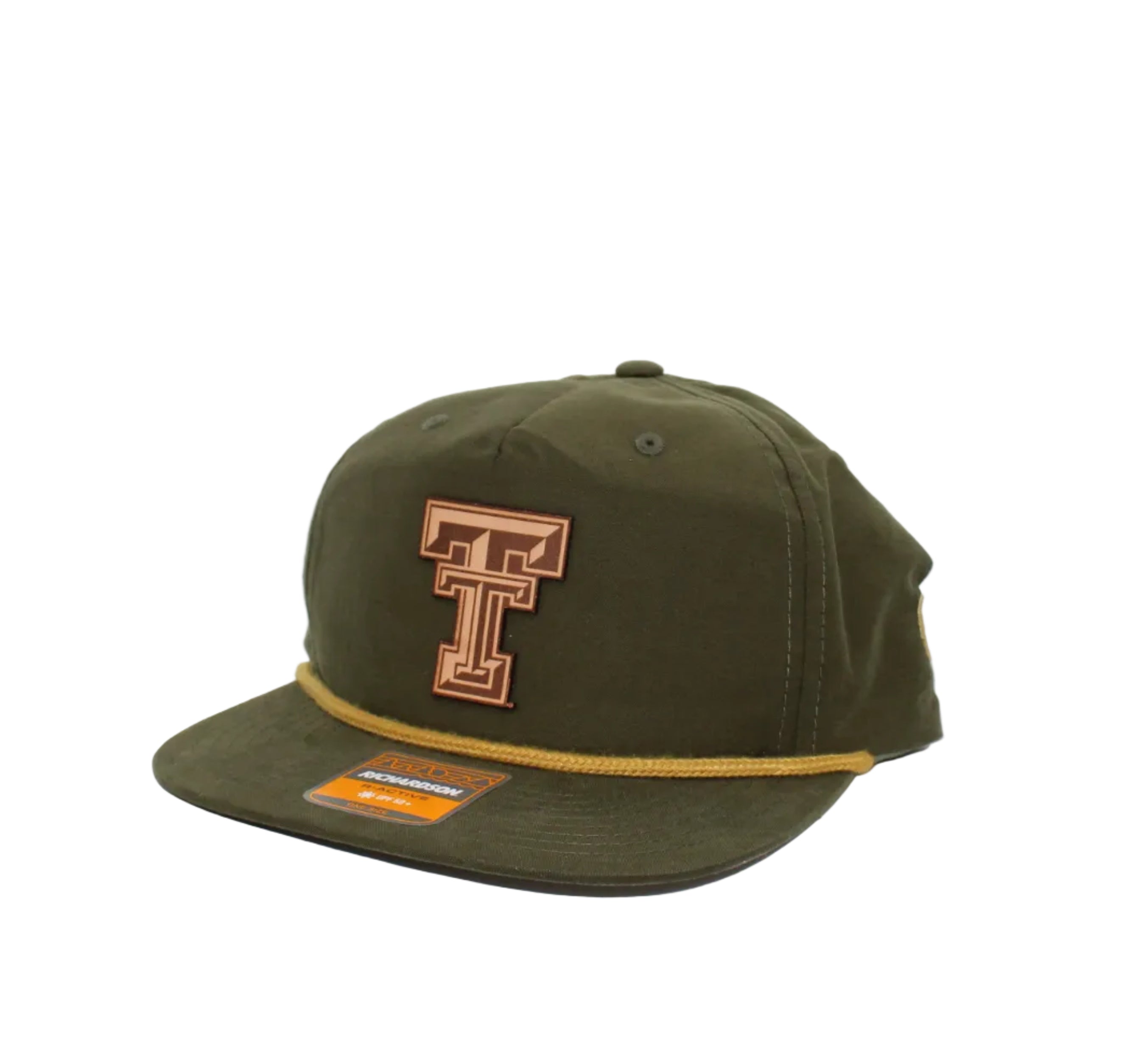 Cotton Row Leather Texas Tech Patch Rope Cap