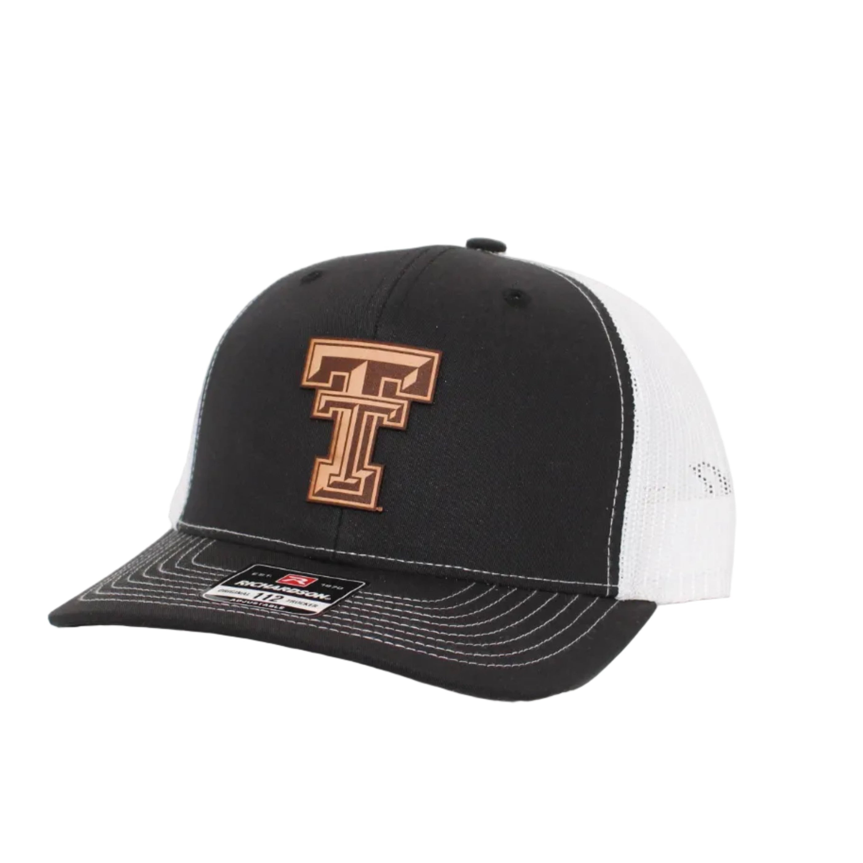 Cotton Row Leather Texas Tech Patch Cap