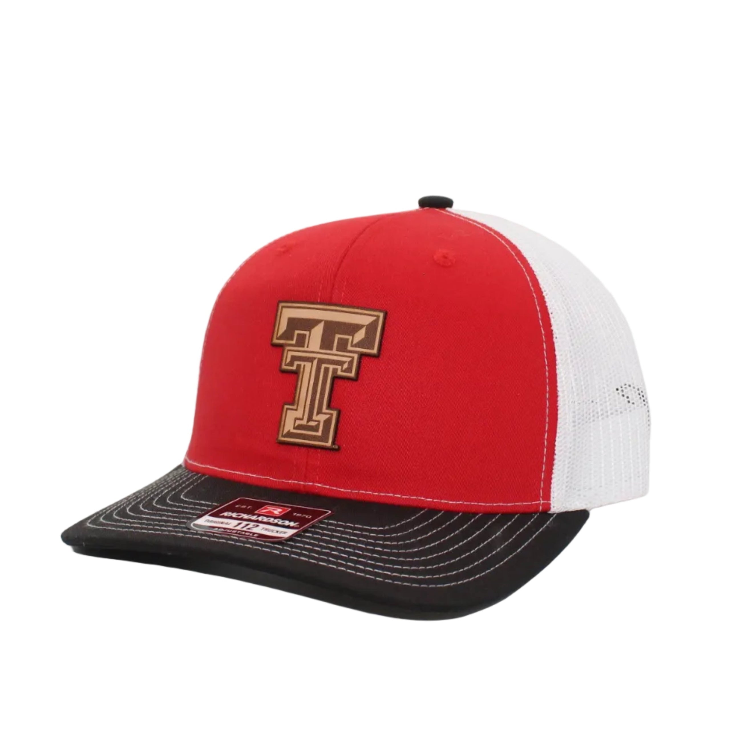 Cotton Row Leather Texas Tech Patch Cap