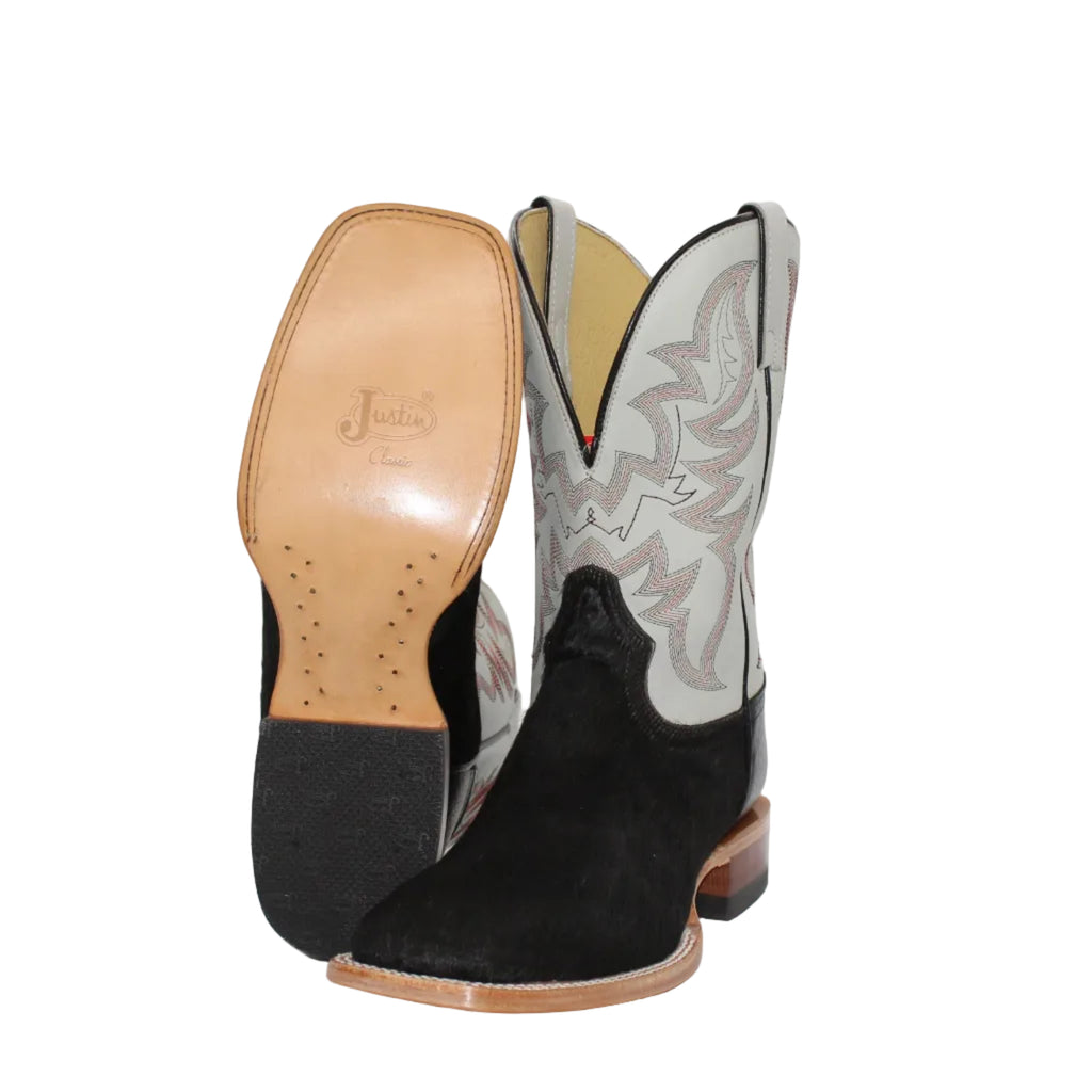 Justin Baron Hair on Cowhide Men's Boot
