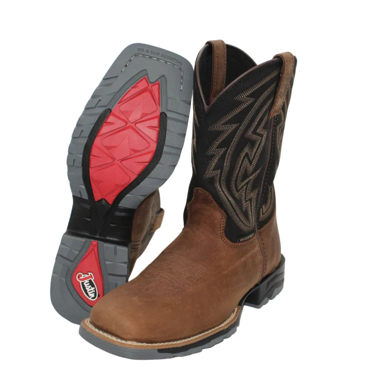 Justin Lytle Barnwood Cowhide Men's Waterproof Work Boot