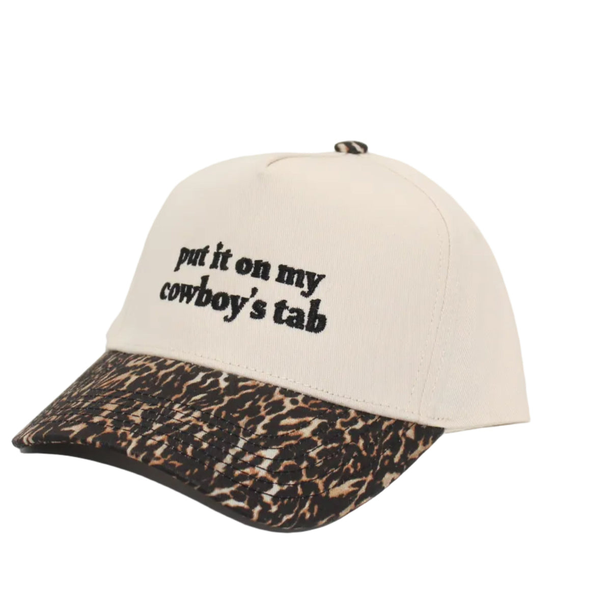 Put It On My Cowboys Tab Leopard Cap
