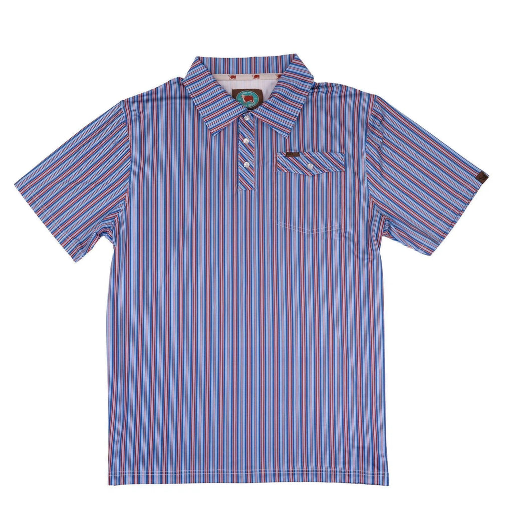 Lazy J Printed Pearl Snap Men's Polo