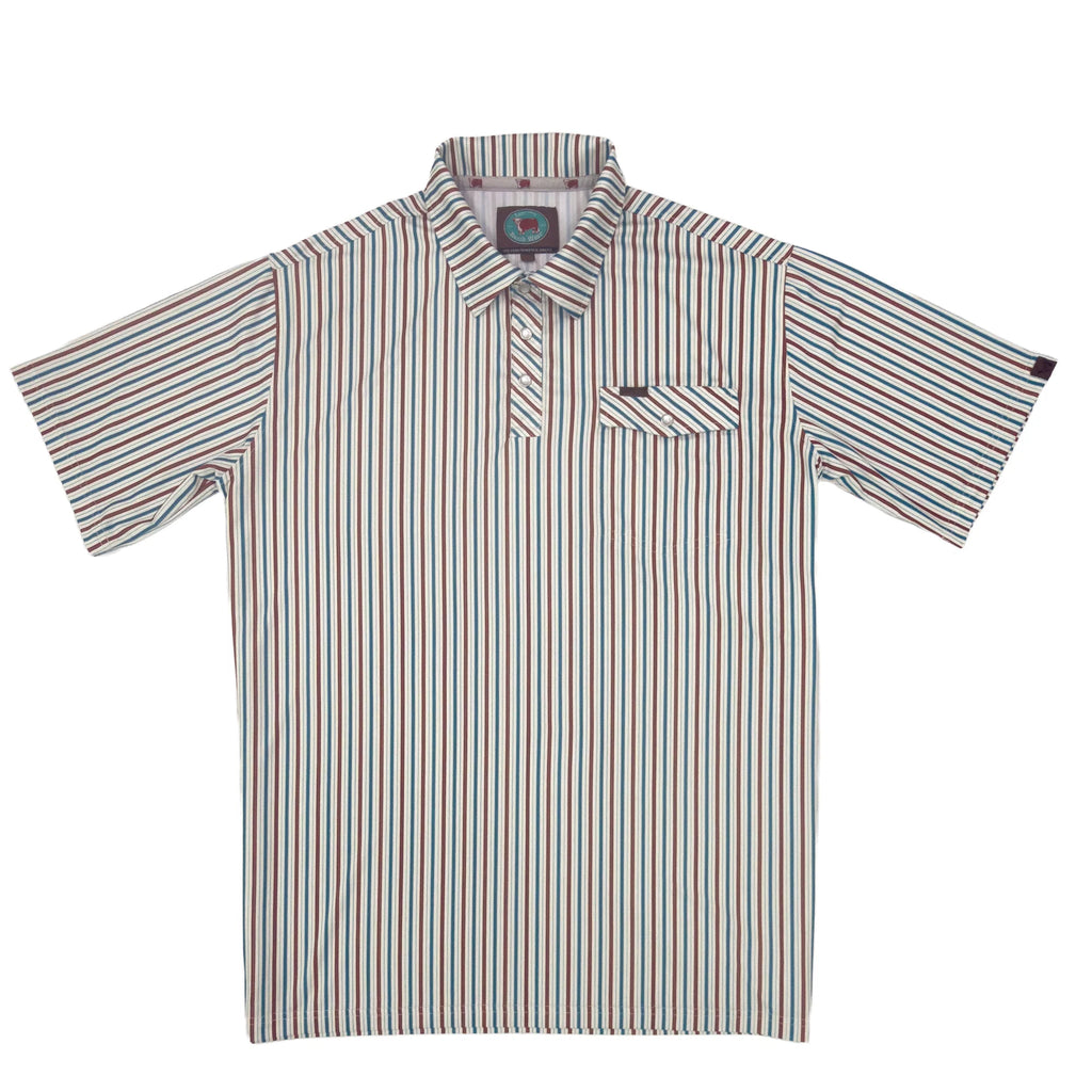 Lazy J Printed Pearl Snap Men's Polo