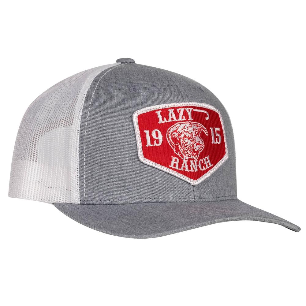 Lazy J Ranch Wear Heather Red Ranch Patch Cap