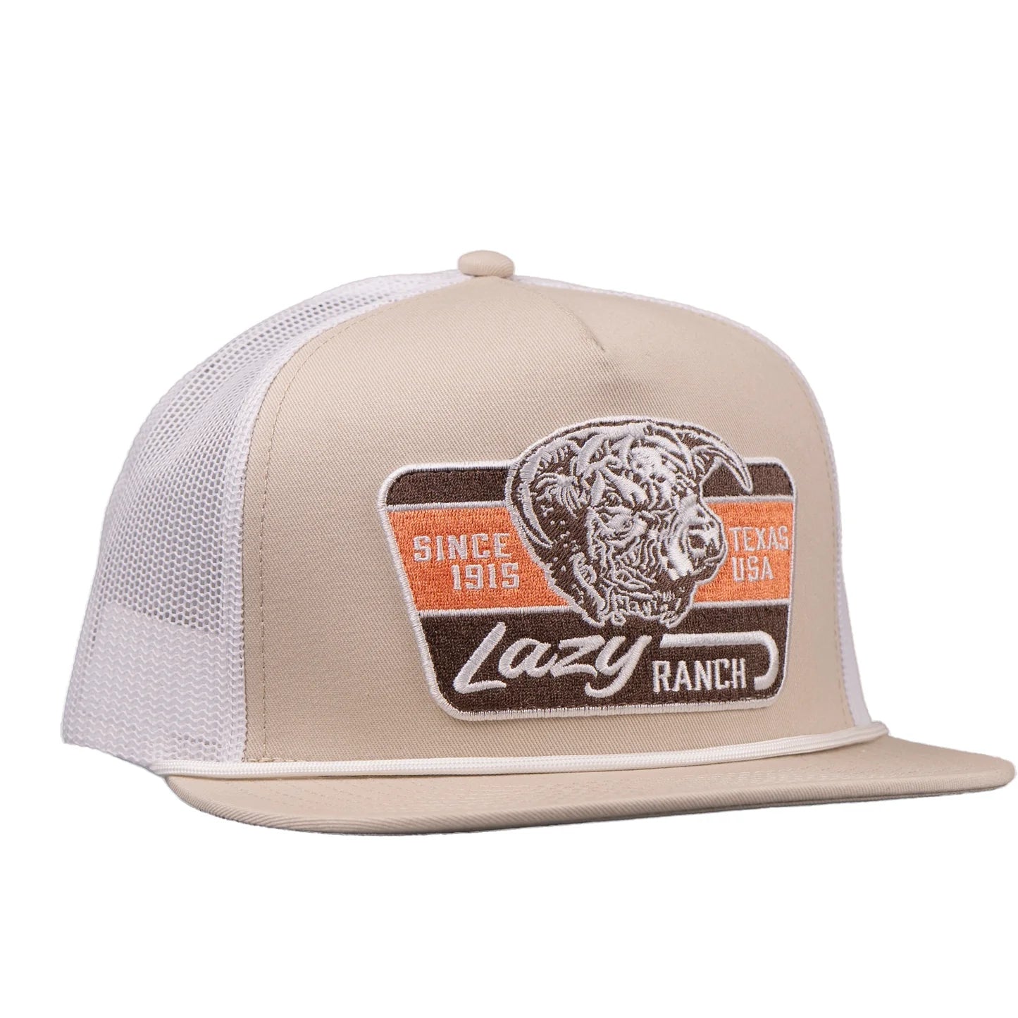 Lazy J Tan Rust Rope Cap