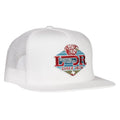 Lazy J Ranch Wear White & White Conquest Patch Cap