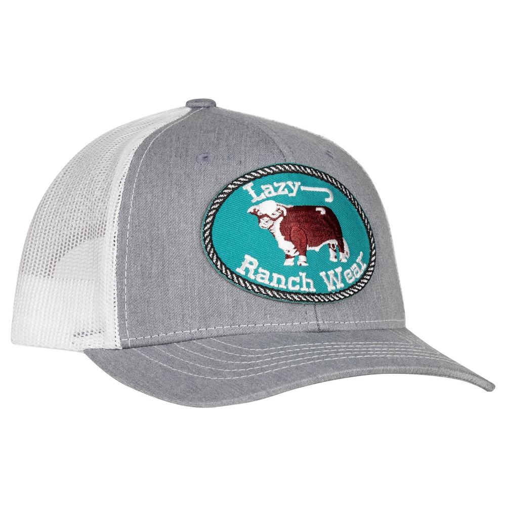 Lazy J Ranch Wear Youth Heather & White Original Patch Cap