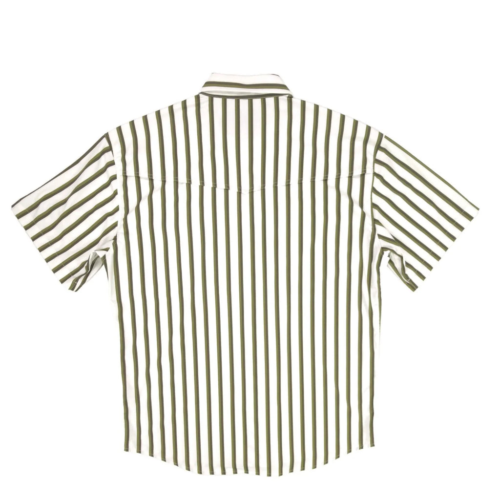 Lazy J Short Sleeve Pearl Snap Stripe Men's Shirt