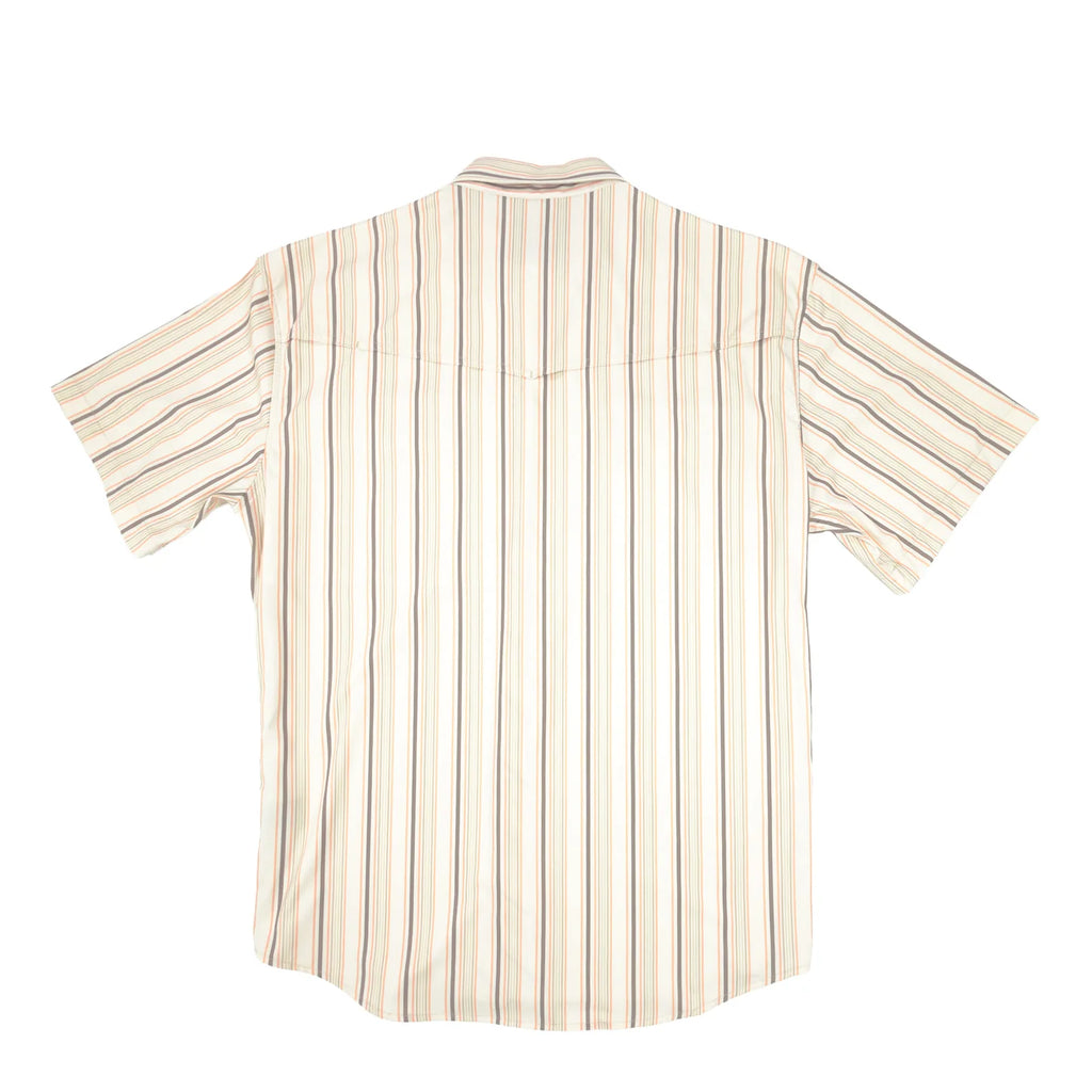 Lazy J Short Sleeve Pearl Snap Stripe Men's Shirt
