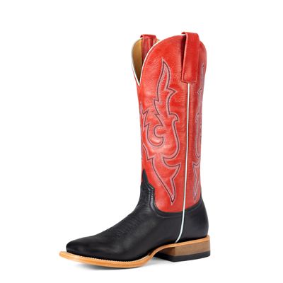 Macie Bean Black Cowhide Ladies Boot