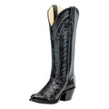 Macie Bean Top Hand Black Full Quill Ostrich Ladies' Boot