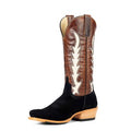 Macie Bean Black Suede & Whiskey Ladies Boot