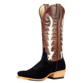 Macie Bean Black Suede & Whiskey Ladies Boot