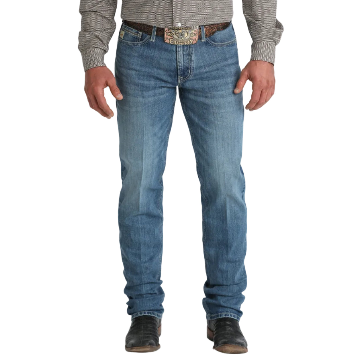 Cinch Jesse Medium Stone Slim-Straight Men's Performance Jeans