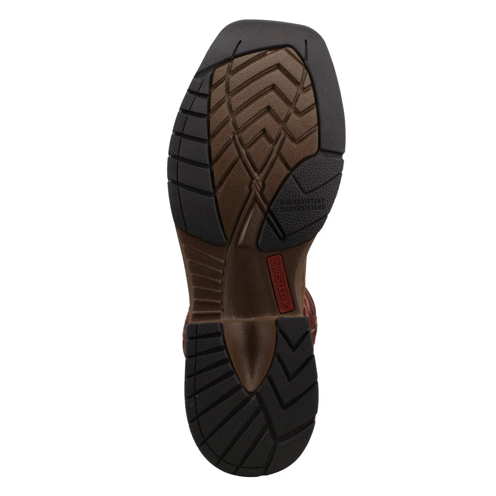 Twisted X Brunette 12" Soft Toe Men's Work Boot