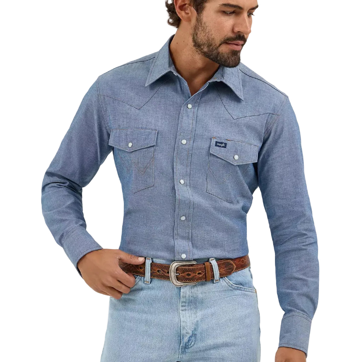 Wrangler Chambray Men's Work Shirt