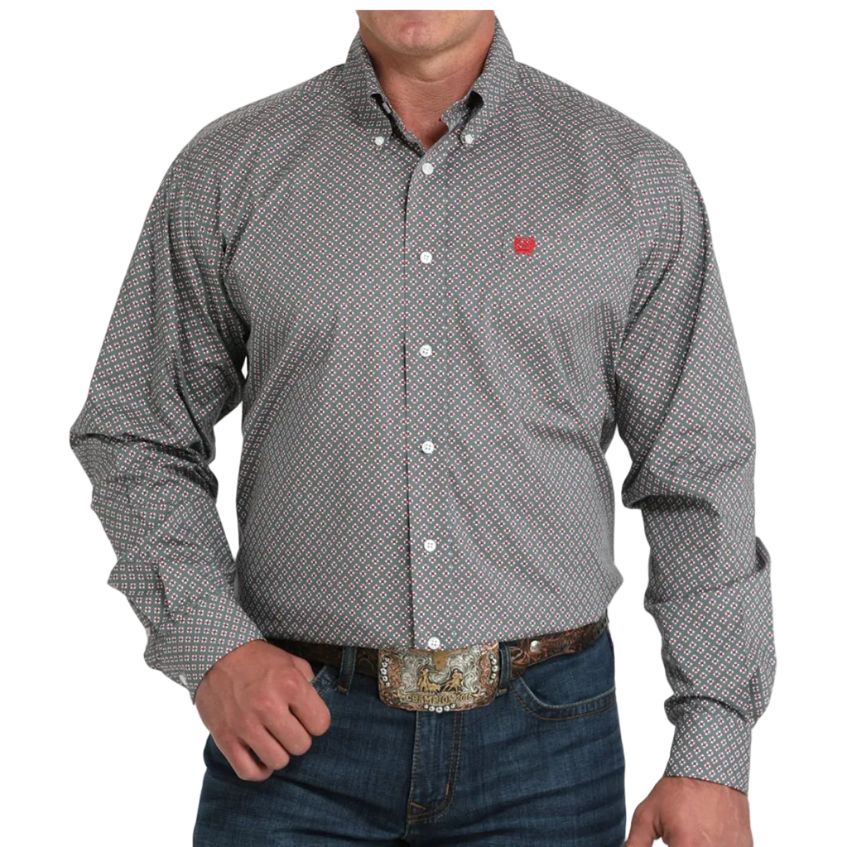 Cinch Long Sleeve Men's Button Down Shirt