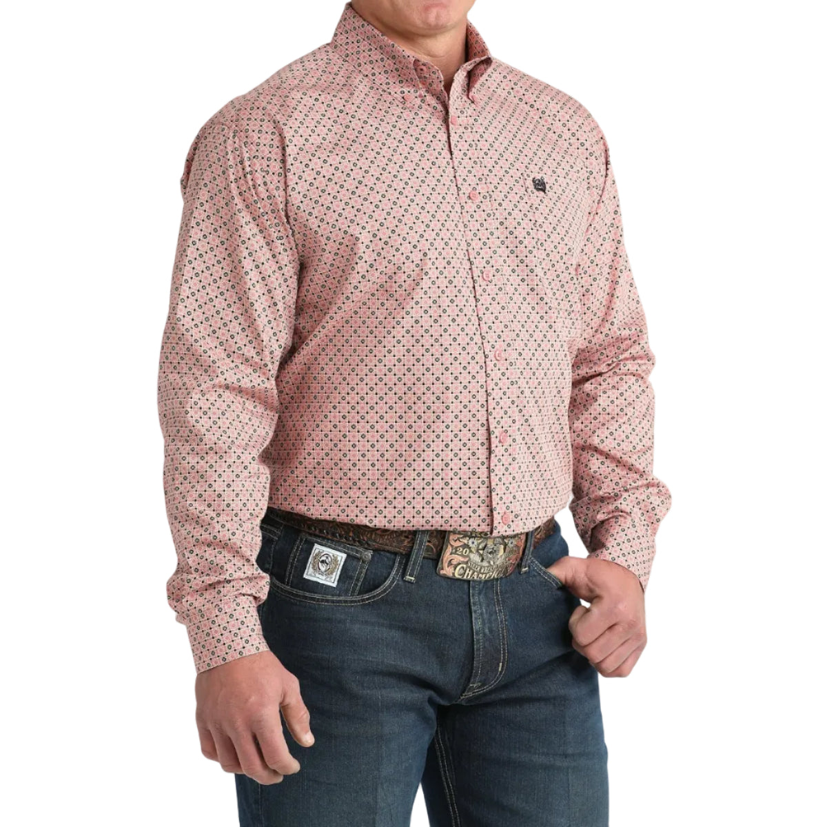 Cinch Long Sleeve Men's Button Down Shirt