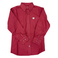 Cinch Burgundy Stripe Children's Shirt