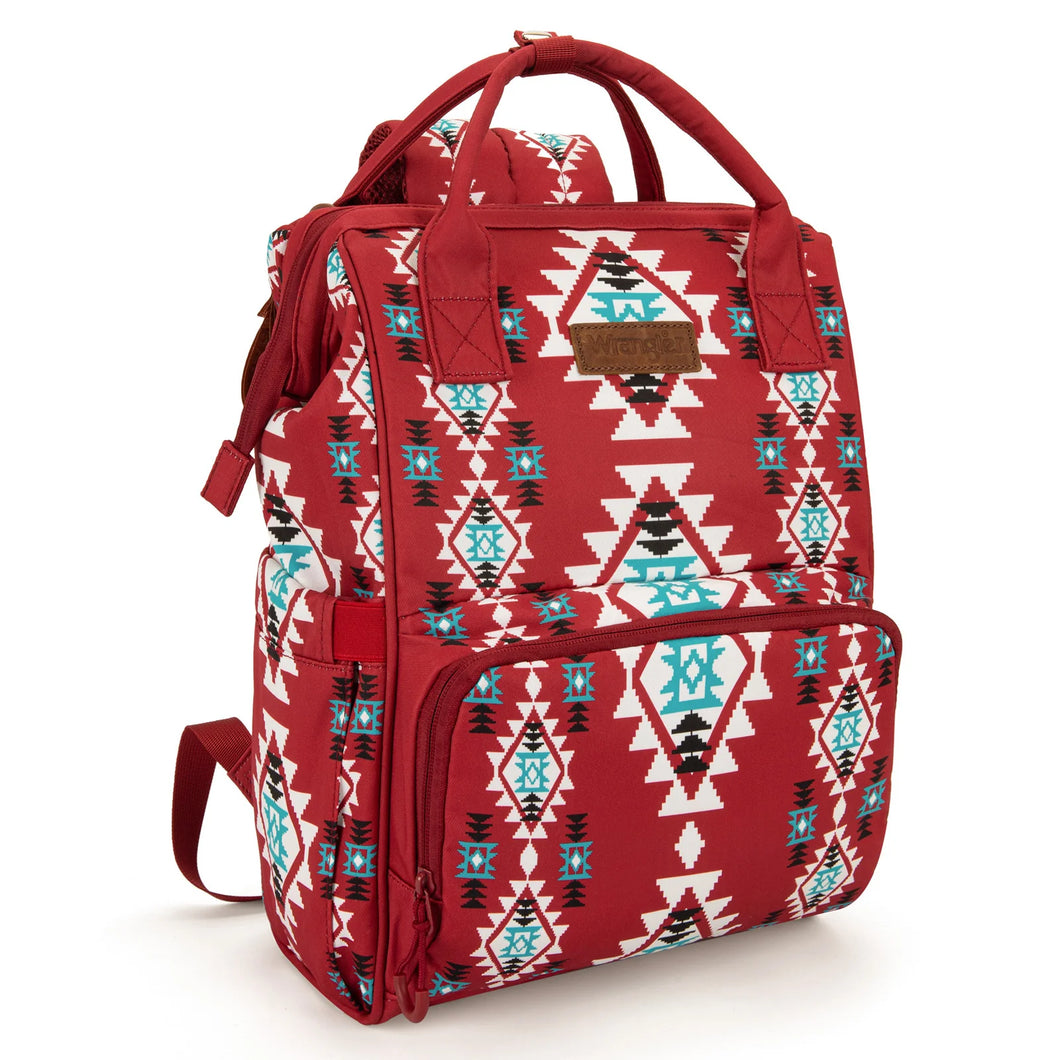 Montana West Wrangler Southwestern Callie Backpack - Burgundy