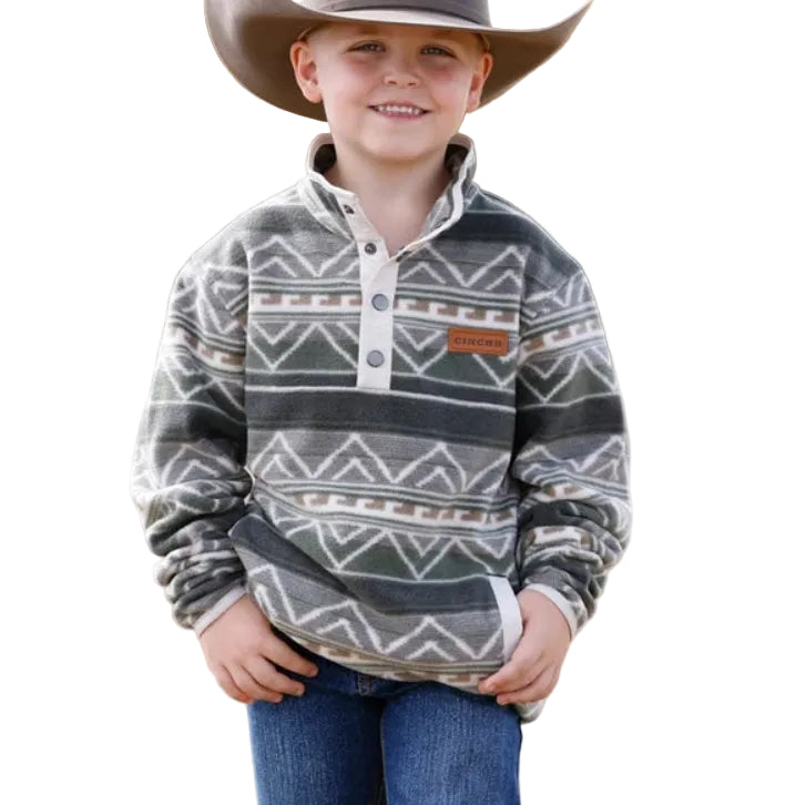 Cinch Henley Fleece Children's Pullover