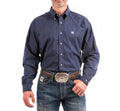 Cinch Men's Long Sleeve Solid Navy Button Down Shirt