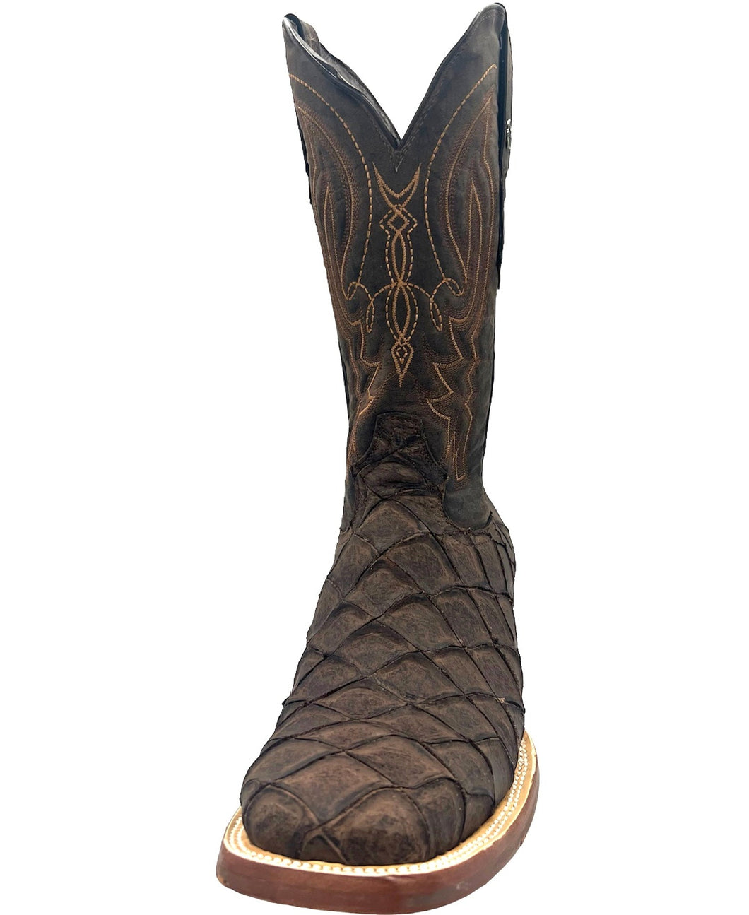 Tanner Mark Men's Nicotine Fish Print Boots