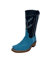 Load image into Gallery viewer, Horsepower Men&#39;s High Noon Turquoise Sueded Boot
