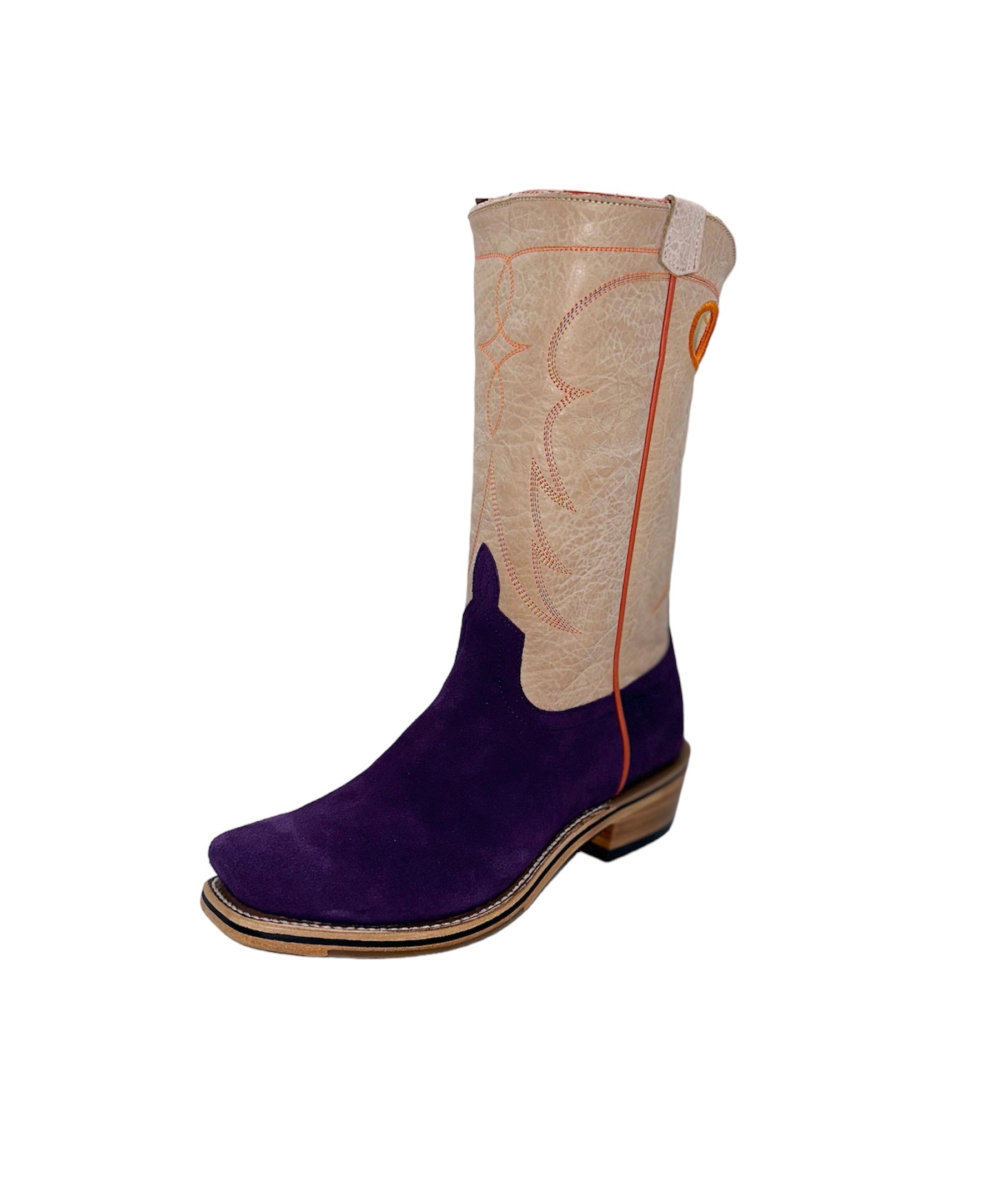 Horsepower Men s High Noon Purple Sueded Boot Dollar Western Wear