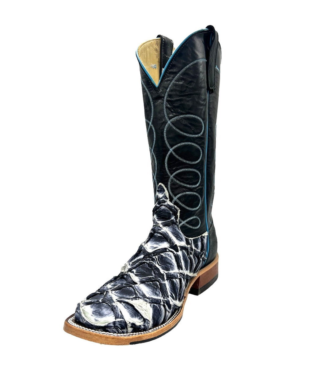 Anderson Bean Exclusive Ivory Big Bass/Black Kidskin Men's Boot