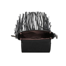 Load image into Gallery viewer, Montana West Genuine Leather Tooled Collection Fringe Crossbody
