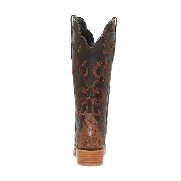 R. Watson Kango Tobacco Full Quill Ostrich Ladies Boot