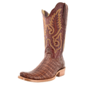 R. Watson Dark Cognac Caiman Belly Men's Boot