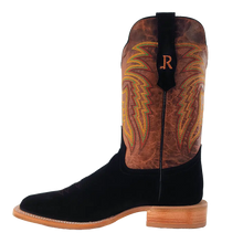 Load image into Gallery viewer, R. Watson Black Roughout Men&#39;s Boot
