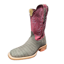 Load image into Gallery viewer, R.Watson Nubuck Charcoal Caiman Men&#39;s Boot
