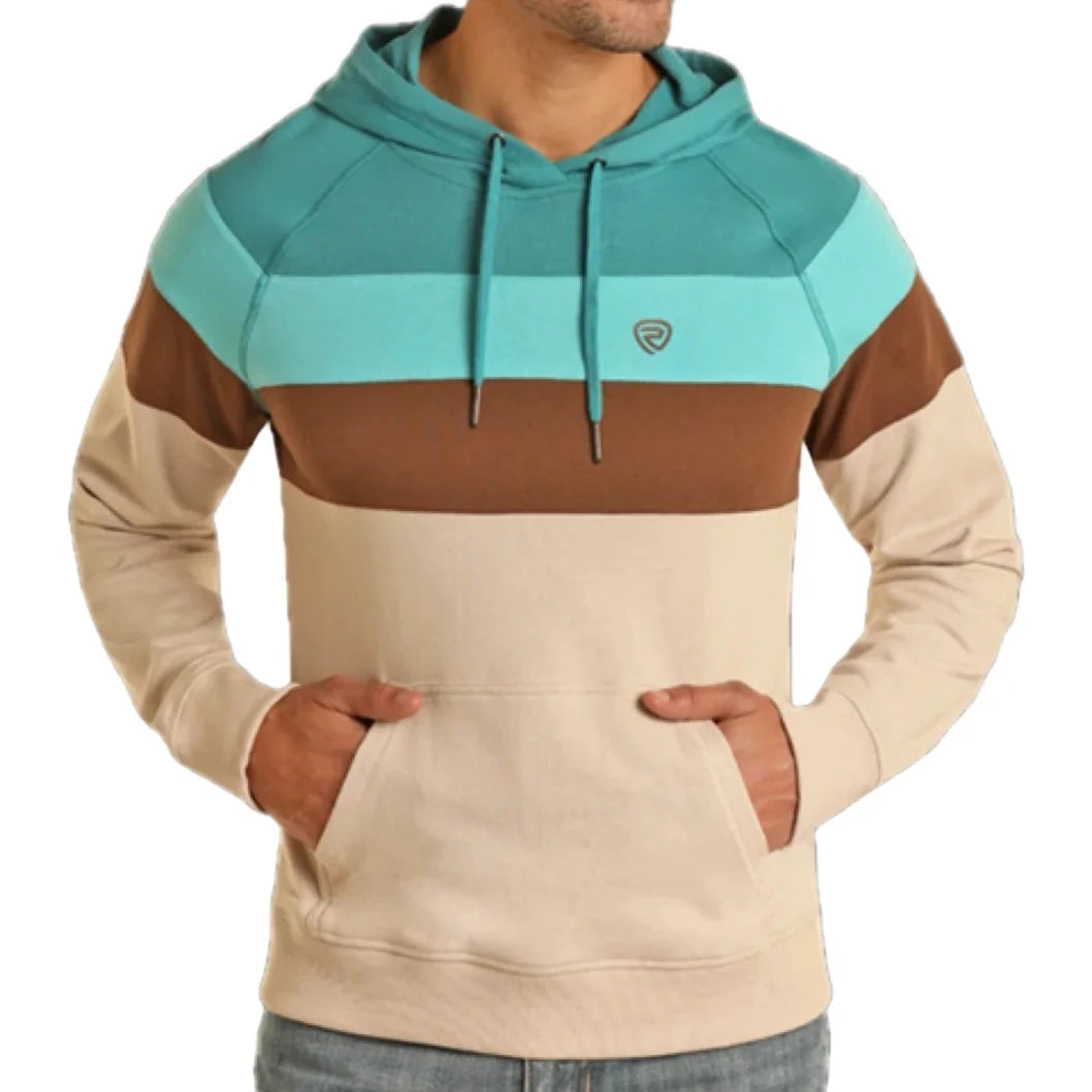 Rock & Roll Color Block Hoodie