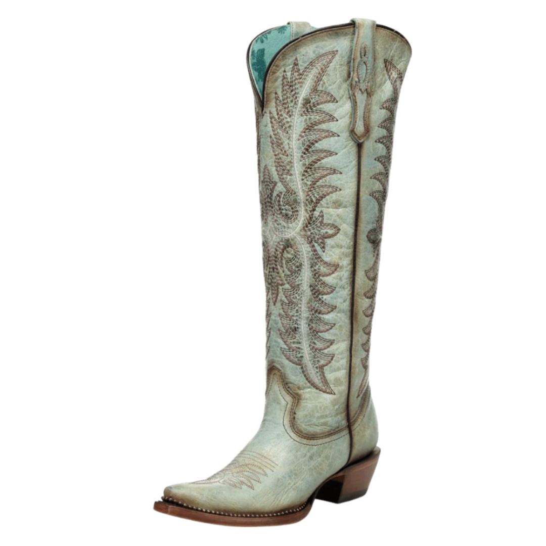 Corral Turquoise Metallic Tall Top Ladies' Boots