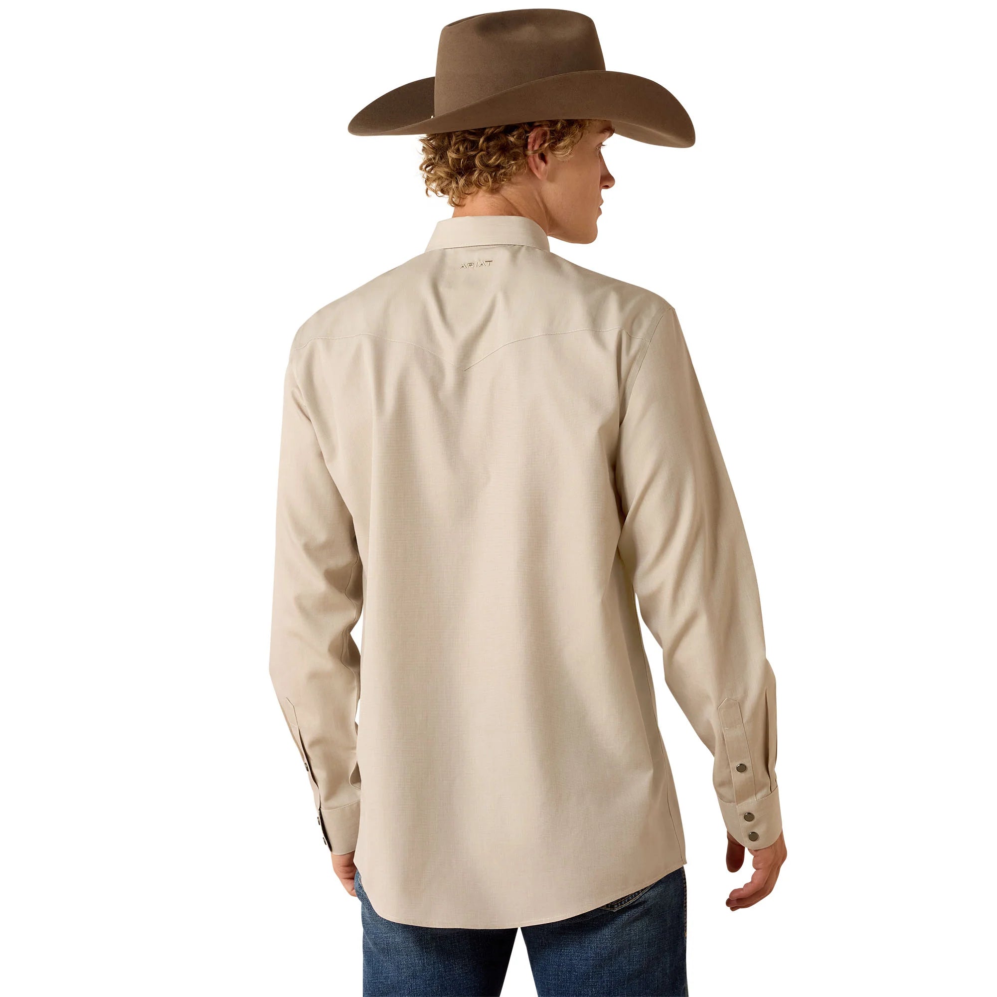 Ariat Wrinkle Free Oxford Fitted Men's Snap Shirt