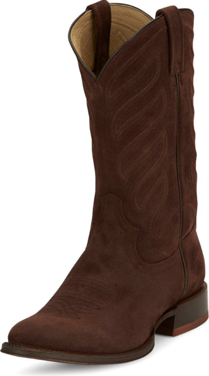 Tony Lama Men's Lenado Cognac Brown Suede Boot