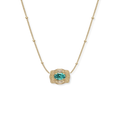 Spurwest Ultra Mini Belt Buckle December Birthstone Necklace