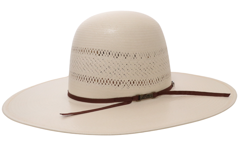 American Hat Company Shantung Open Crown Straw Hat