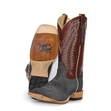 Tony Lama Exclusive Nubuck Denim Camel Men's Boot