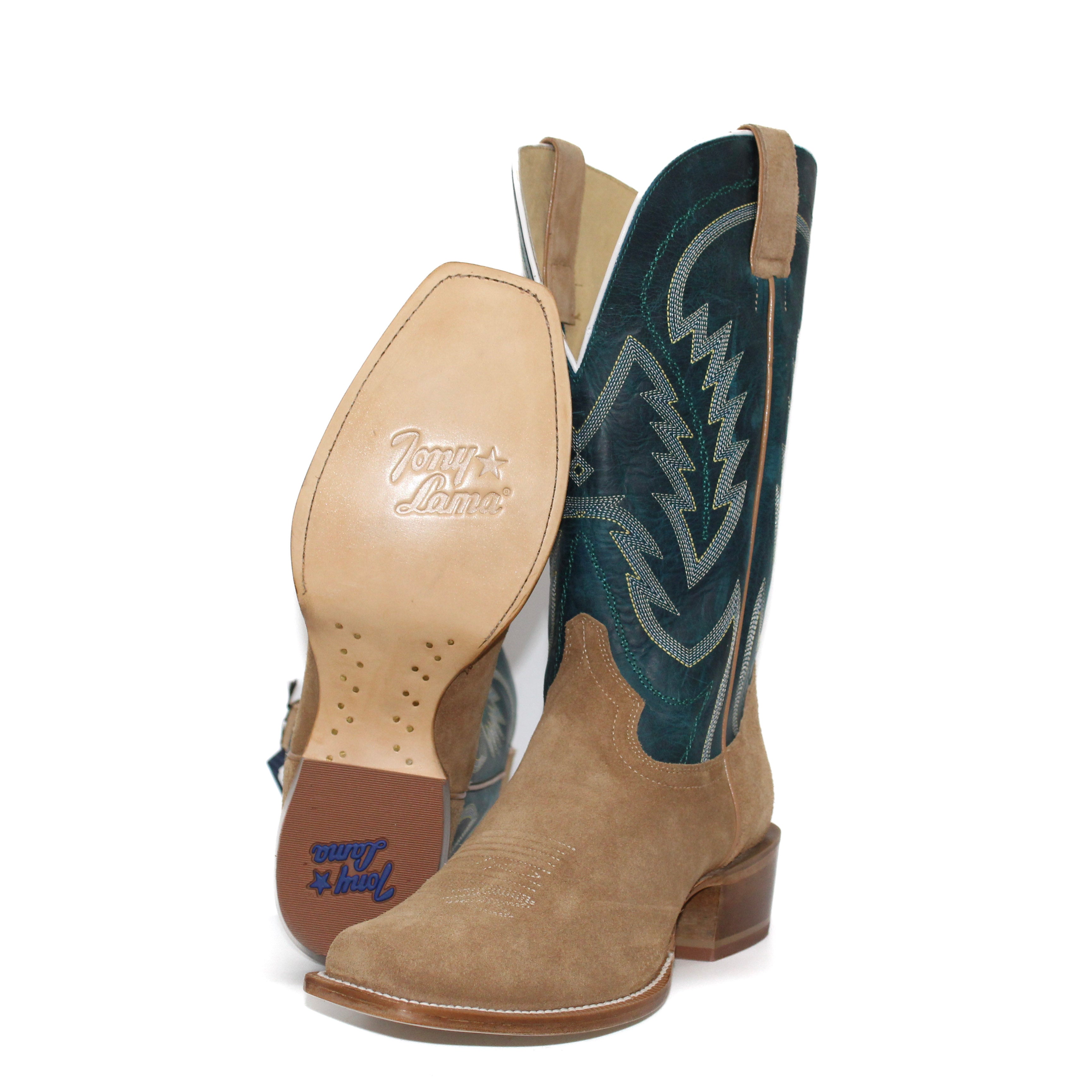 Tony Lama Taupe Suede Ranchero Men's Boot