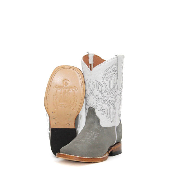 Tanner Mark Grey Suede Roughout Children's Boot